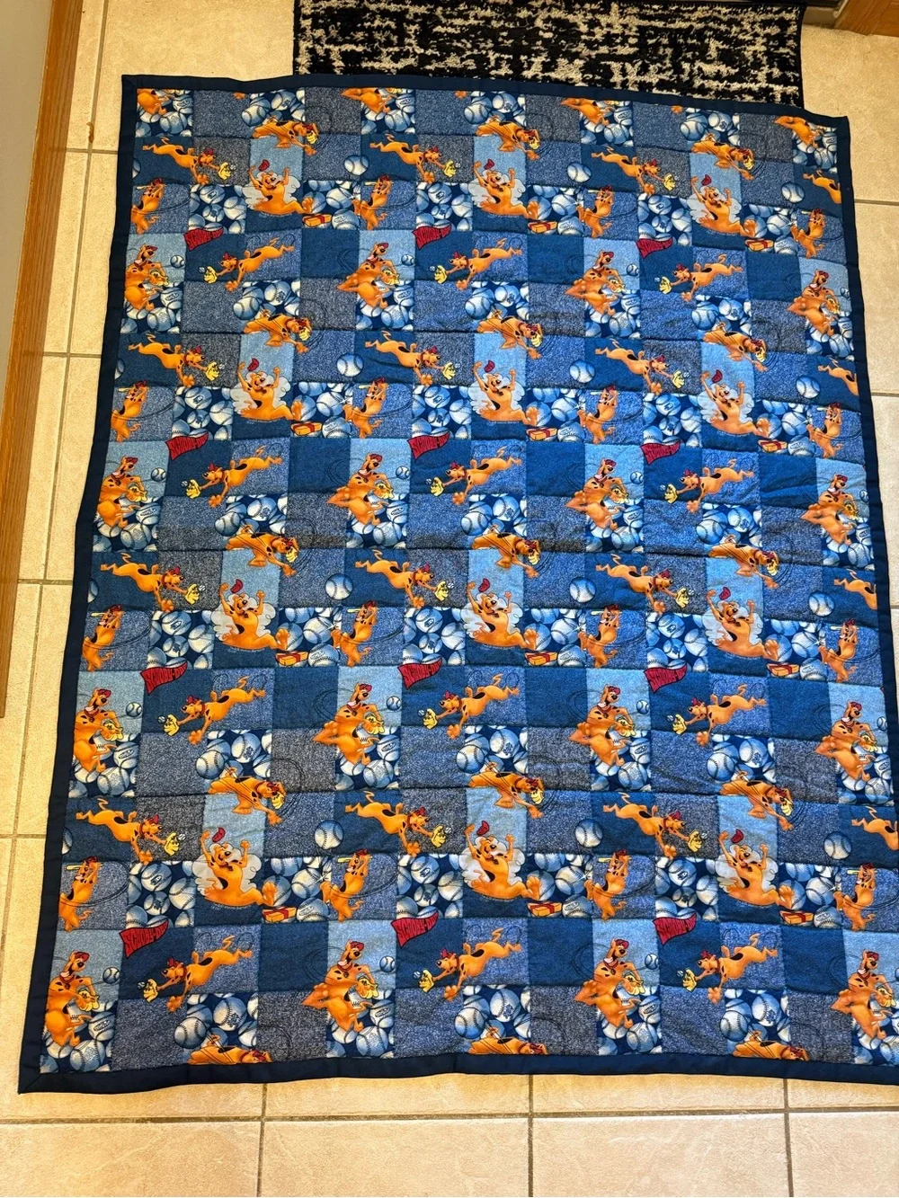 Vintage scooby doo baseball handmade child’s quilt